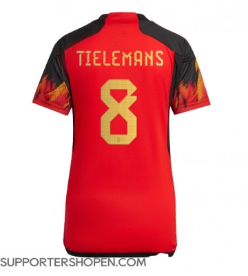 Belgien Youri Tielemans #8 Hemma Matchtröja Dam VM 2022 Kortärmad
